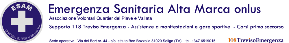 Esam Onlus - Emergenza Sanitaria Alta Marca